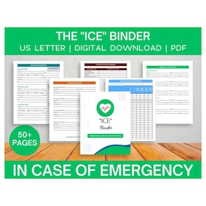 Just In Case Binder, "What If" Emergency & Legacy Planner, Important Documents Organizer, End of Life Planning, Emergency Information Book