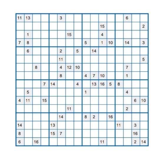 10 Best 16 Sudoku Printable PDF for Free at Printablee