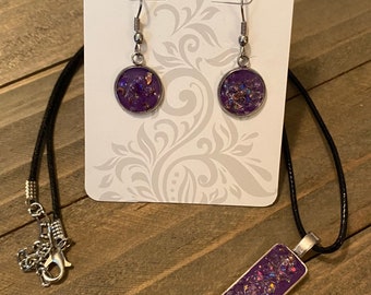 Plum purple Resin set