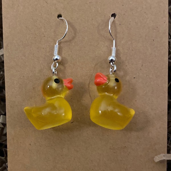 Jeep Lover Hook Earrings Yellow