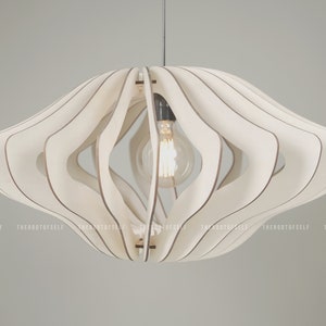 Living Room Hanging Light Minimalist Ceiling Lamp Dinning Room Chandelier Wood Bedroom Lampshade Mid Century Modern Housewarming Present