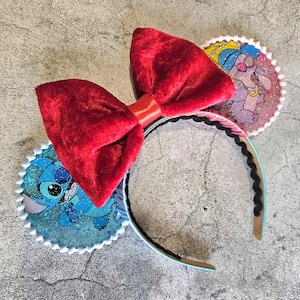 RESIN Stitch and Angel Inspired Ears | Experiment 624 & 626 | Made to order Mouse Ears