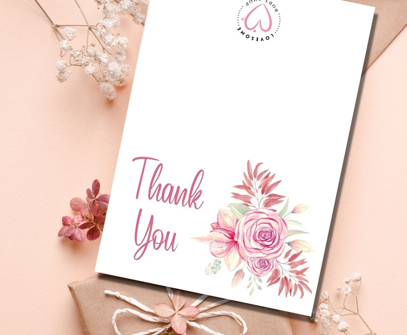 Printable Thank You Card Greeting Card Instant Download - Etsy