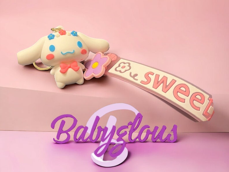 Hello Kitty Cinnamon Roll Keychain FREE Shipping Etsy