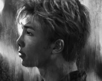 Namjoon Noir/Blanc - Imprimé