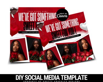 February Booking Flyer, Valentines Day Braid Flyer, Valentines Day Flyer, February braid, Braid Flyer, Hair Flyer, Lash Flyer, Booking Flyer