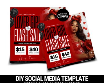 February Special Flyer, Valentines Day Flyer, Valentines Day Flyer, Red VDay Flyer, Lash Flyer, Nail Flyer, Hair Booking Flyer, Hair Special