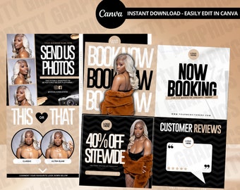 Szablony postów w mediach społecznościowych, szablony Canva w mediach społecznościowych, natychmiastowe pobieranie, projekt szablonu ulotki DIY, post na Instagramie, treść w mediach społecznościowych