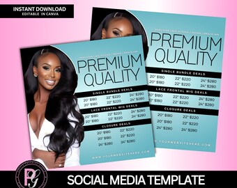 Diy Hair Pricelist Flyer| luxury Hair Flyer| Flyer Templates |Hair Bundles Flyer|Hair Pricelist Flyer|Premade Hair Flyer|Beauty |Holiday