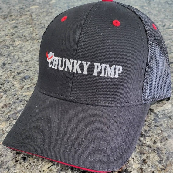 Chunky Pimp Wear Black Trucker Hat 