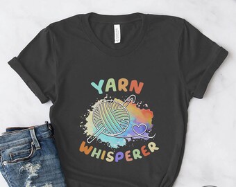Knitting Shirt, Yarn Whisperer, Knit Gift, Knitting Gift, Knitter Gift, Love To Knit, Love Knitting, Knit Lover, KI360WM01
