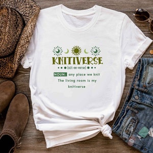 Knitting Shirt, Knitiverse Noun, Knit Gift, Knitting Gift, Knitter Gift, Love To Knit, Love Knitting, Knit Lover, KI352WM01