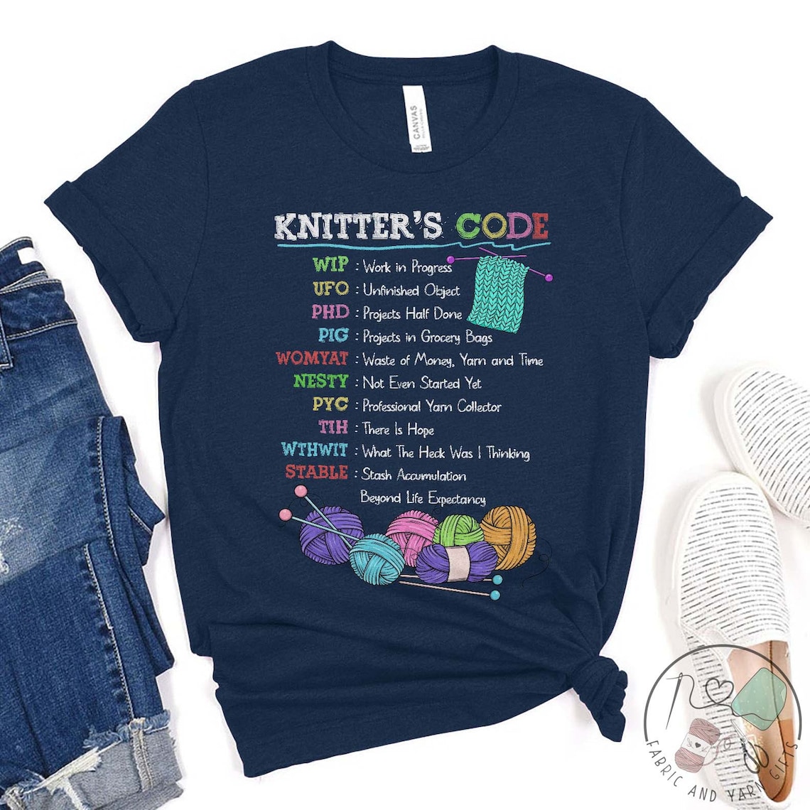 Knitting Shirt, Knitter's Code, Knit Gift, Knitting Gift, Knitter Gift ...