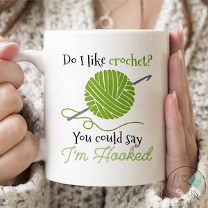 Crochet Mug, Do I Like Crochet, Crochet Gift, Crochet Gift Idea, Crochet Love, Crochet Lover, Crochet Lover Gift, CO191WM04