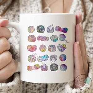 Knitting Mug, Yarn Lover, Knit Gift, Knitting Gift, Knitter Gift, Love To Knit, Love Knitting, Knit Lover, KI232WM04