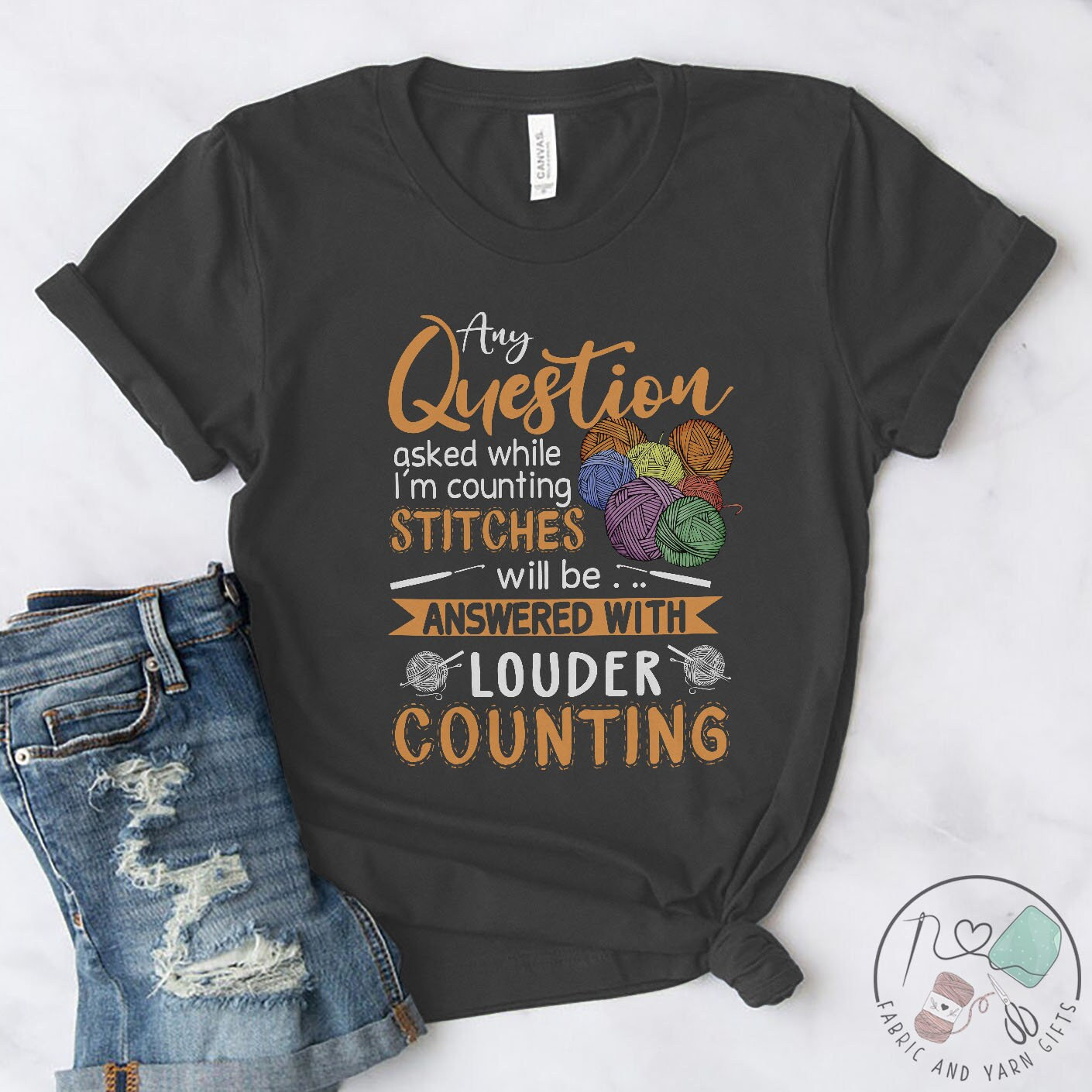 Crochet Shirt, While I'm Counting Stitches, Crochet Gift, Crochet Gift Idea, Crochet Love, Crochet Lover, Crochet Lover Gift, CO087WM01