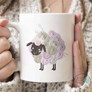 Knitting Mug, Knitting Lover, Knit Gift, Knitting Gift, Knitter Gift, Love To Knit, Love Knitting, Knit Lover, KI079WM04