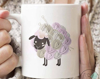 Knitting Mug, Knitting Lover, Knit Gift, Knitting Gift, Knitter Gift, Love To Knit, Love Knitting, Knit Lover, KI079WM04