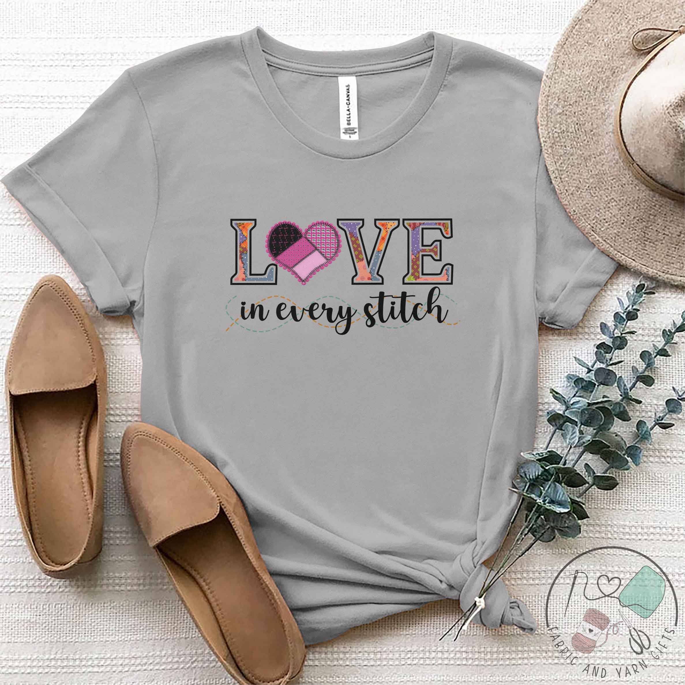 Sewing Shirt, Love in Every Stitch, Sewing Gift, Love Sewing