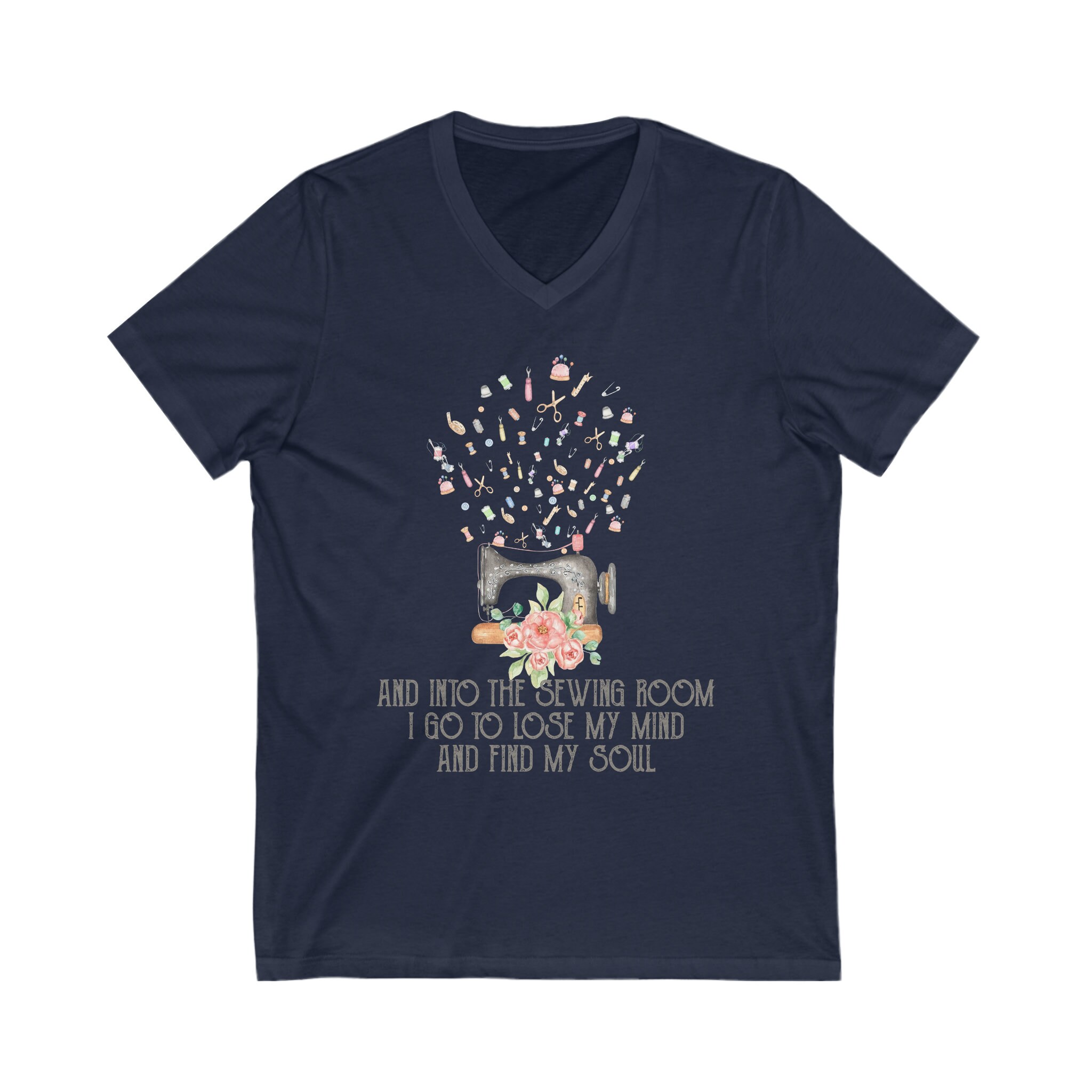 Sewing V-neck Shirt, and Into the Sewing Room, Sewing Gift, Love