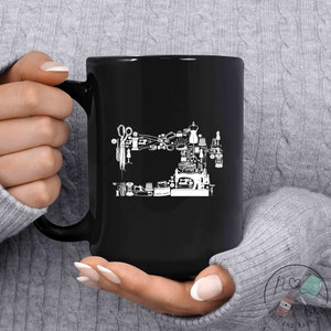 Sewing Mug, Sewing Machine Love, Sewing Gift, Love Sewing, Sewing Gifts For Her, Sewing Gifts Women, Sew Gift, Sewing Gift Idea, SW009WM04