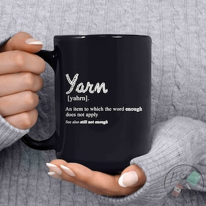 Knitting Mug, Yarn Definition, Knit Gift, Knitting Gift, Knitter Gift, Love To Knit, Love Knitting, Knit Lover, KI194WM04