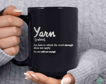 Knitting Mug, Yarn Definition, Knit Gift, Knitting Gift, Knitter Gift, Love To Knit, Love Knitting, Knit Lover, KI194WM04