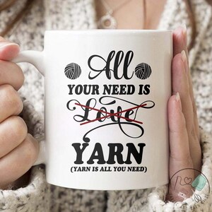 Crochet Mug, All You Need Is Yarn, Crochet Gift, Crochet Gift Idea, Crochet Love, Crochet Lover, Crochet Lover Gift, CO175WM04