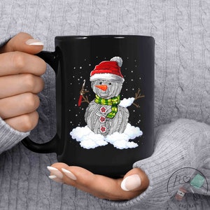 Crochet Mug, Merry Crochetmas, Crochet Gift, Crochet Gift Idea, Crochet Love, Crochet Lover, Crochet Lover Gift, CO206WM04