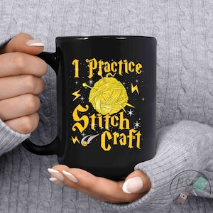 Knitting Mug, I Practice Stitch Craft, Knit Gift, Knitting Gift, Knitter Gift, Love To Knit, Love Knitting, Knit Lover, KI009WM04