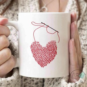 Crochet Mug, Love Crocheting, Crochet Gift, Crochet Gift Idea, Crochet Love, Crochet Lover, Crochet Lover Gift, CO165WM04