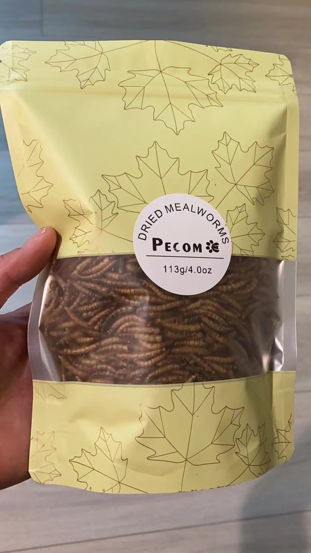 4 Dried Mealworms for Reptiles,turtle,frog,birds,tropical