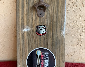 Georgia Bulldogs Wall Mount Bottle Opener