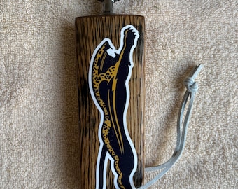 Jacksonville Jaguars Oak Bottle Opener