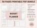 Printable Budget Planner Bundle - Budget Planner Kit - Weekly Budget Template - Financial Budget - Finance Tracker - Monthly Budget Diary 