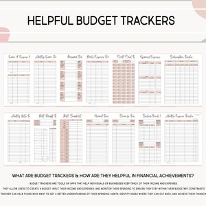 Printable Budget Planner Bundle Editable Finance Planner Kit Paycheck ...