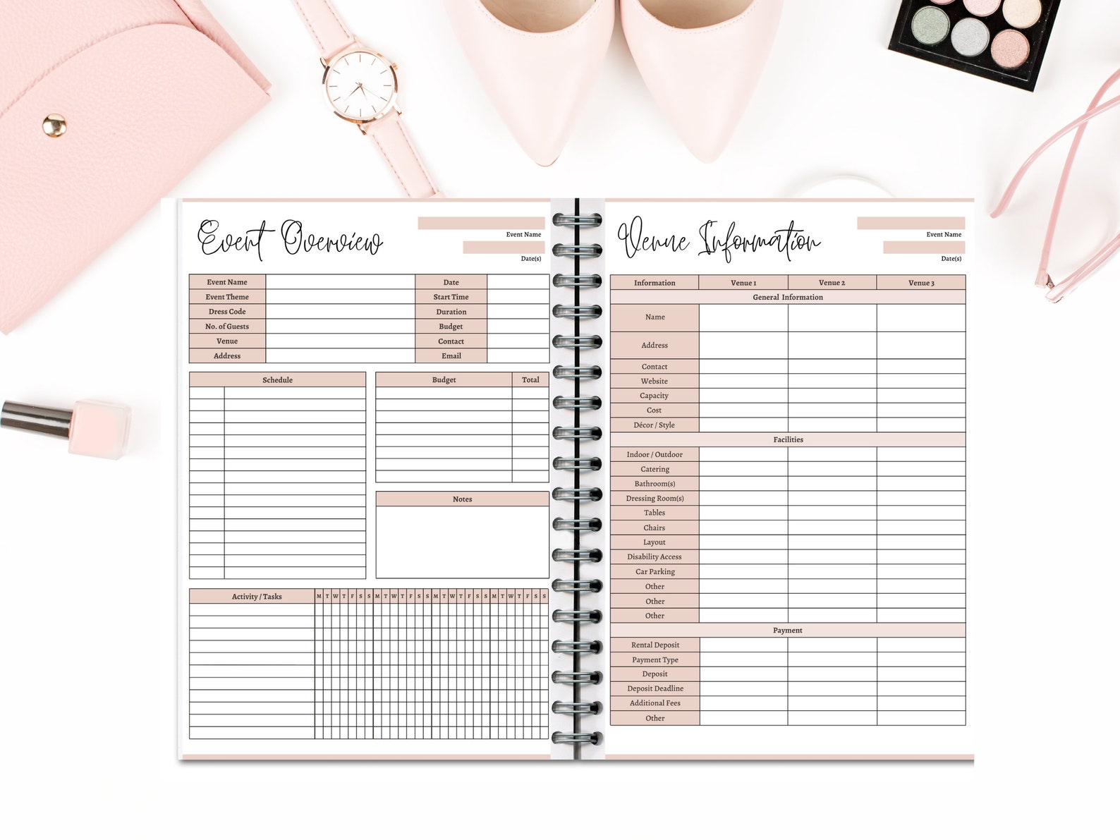 Printable Event Planner Bundle Event Organizer Party Guest - Etsy