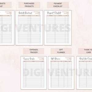 Printable Event Planner Bundle Event Organizer Party Guest - Etsy