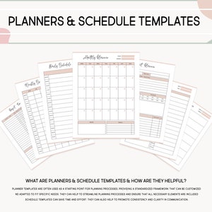 Work Planner Daily Office Tasks Manager Editable Printable Employee Schedule Business Meetings Emails Tracker Project to do list Checklists image 5