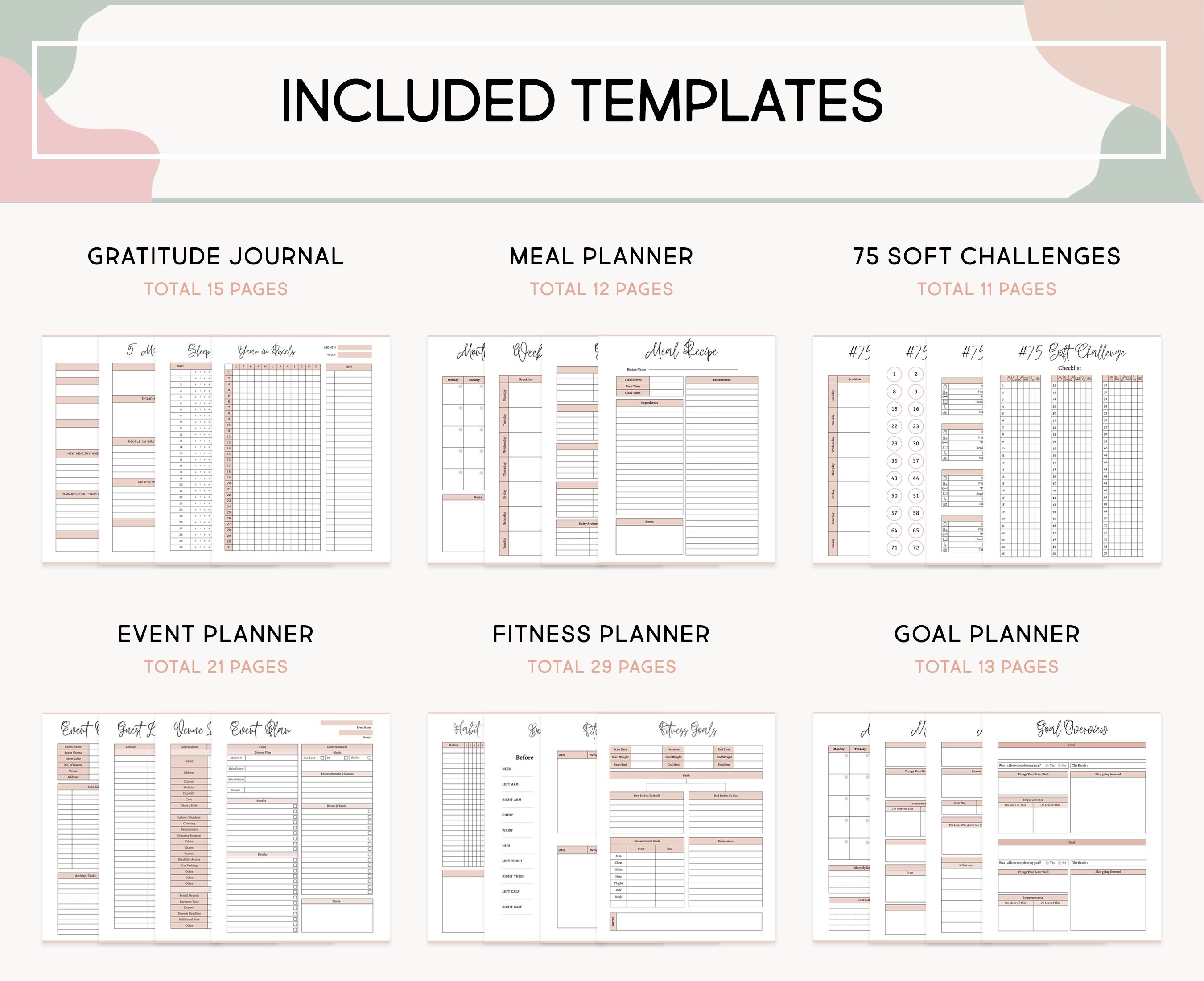 Mega Printable Planner Bundle, ADHD Workbook Everything Planner for ...