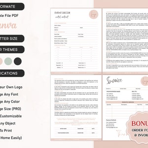 Contratto di noleggio decorazioni per eventi, festa modificabile, contratto di noleggio decorazioni per matrimoni, contratto di noleggio attrezzature per eventi, moduli di noleggio decorazioni per eventi