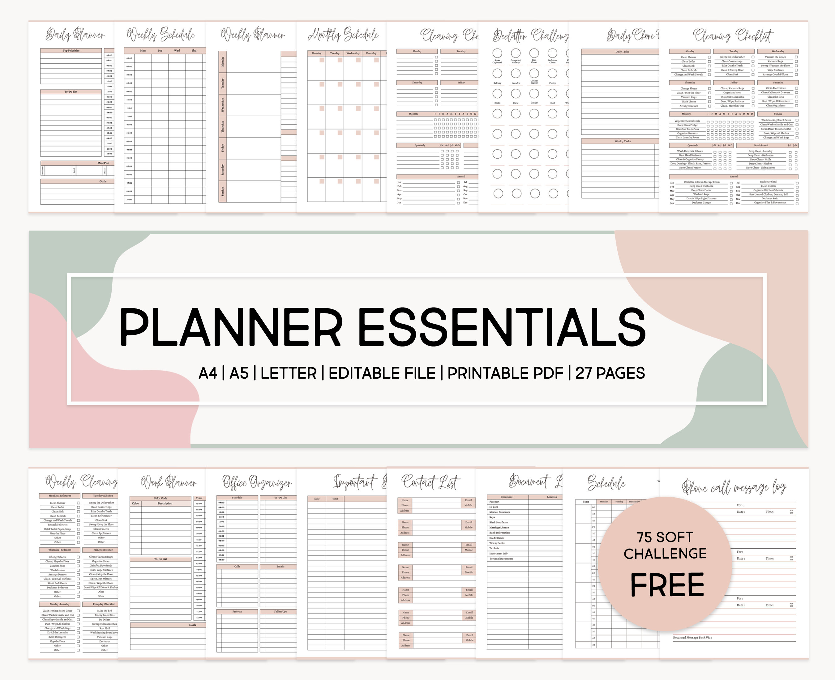 Planner Essentials, Budget Planner, Subscription & Account Tracker ...