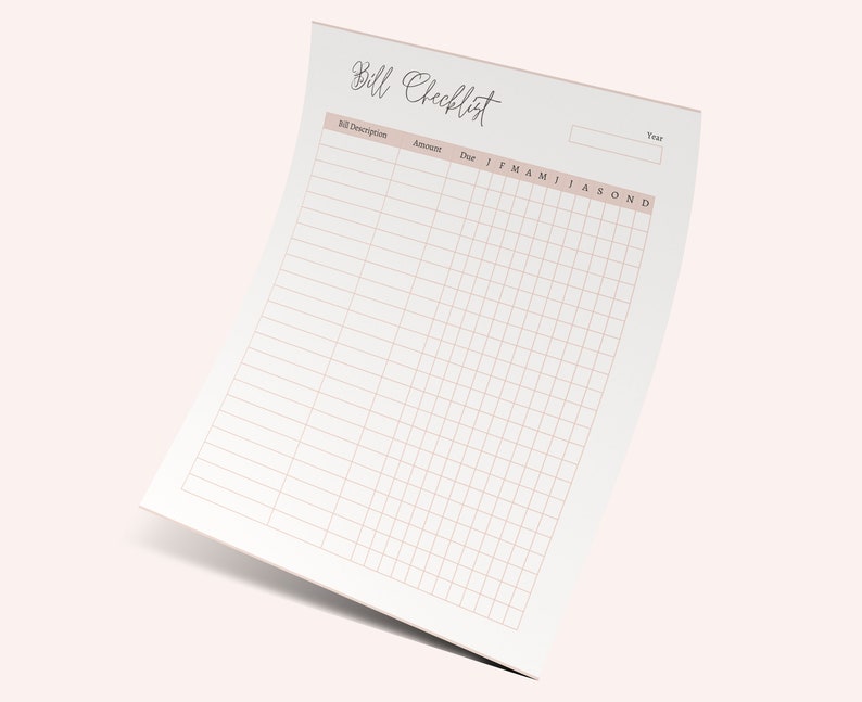 Mooe Expense Checklist.pdf Printable Bill Checklist Yearly Bill Pay Checklist Template Expense ...