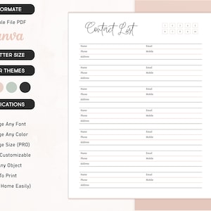 Contact book  Notion Template