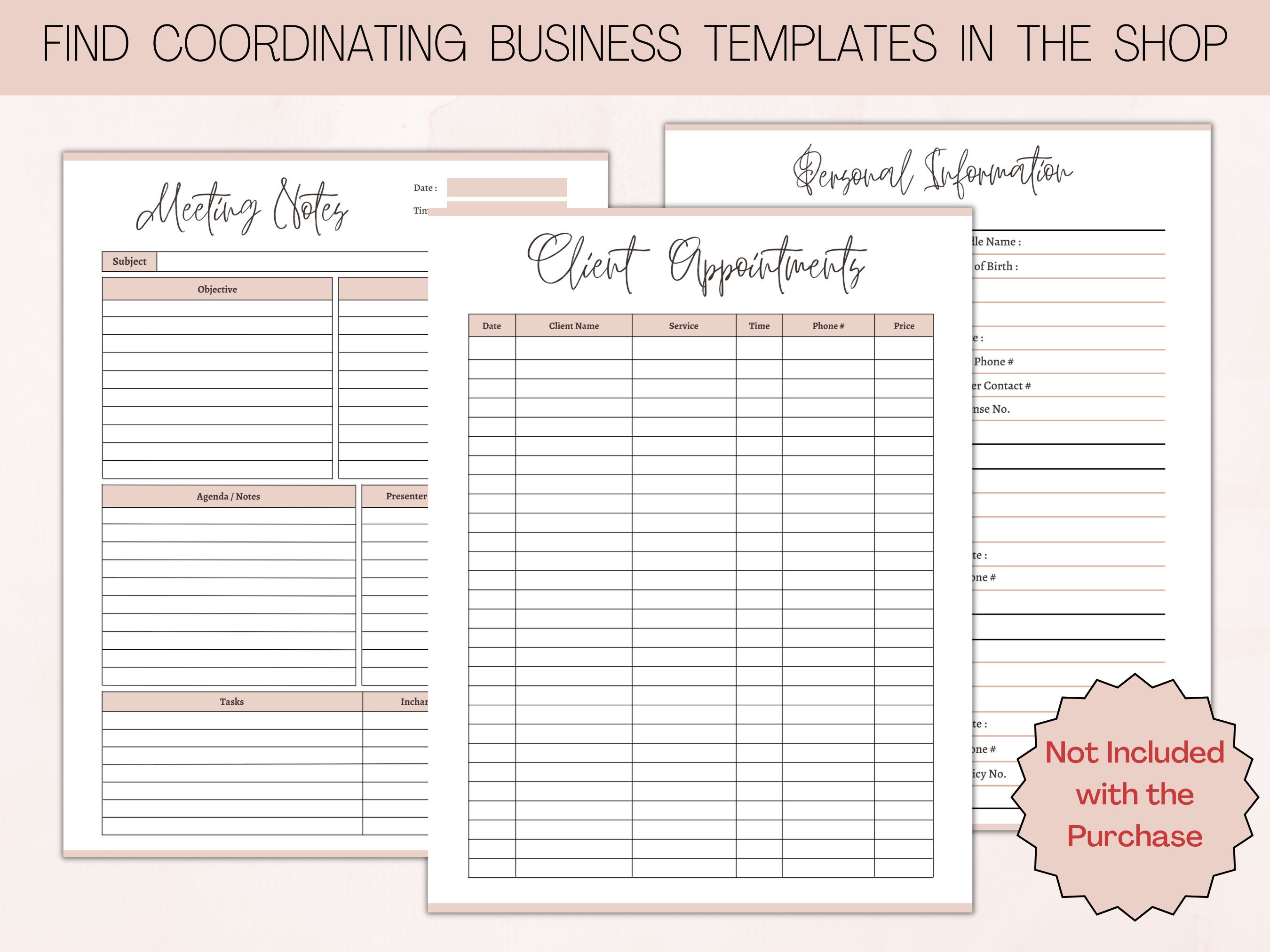 Office Organizer Template Printable Office Planner Etsy