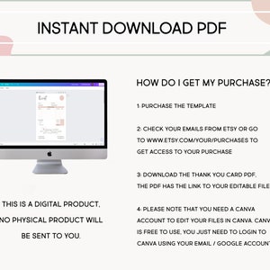 Printable Receipt Template, Canva Printable Billing Template, Editable in Canva, 4 Premade Minimal Colors, Order Form, Business Receipt