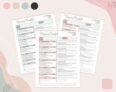 Cleaning Checklist Template Printable Cleaning Service Planner House Chore List Weekly Checklist Editable Cleaning Schedule US Letter Size