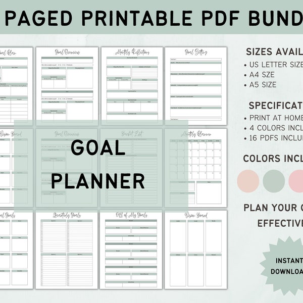 Goal Planner - Etsy