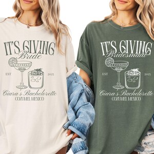 T-shirt EVJF pour la mariée, coquette tendance assortie, t-shirt voyage pour filles Bach, pochette cadeau de demoiselle d'honneur, chemise de soirée Bach de luxe, couleurs confort