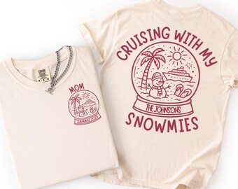 Custom Family Christmas Cruise Shirt Personalized Matching Holiday Trip Tshirt Cousin Xmas Cruise Tees Comfort Colors Cruise Crew Name 2025